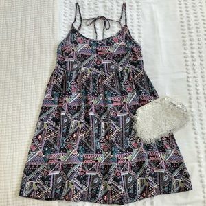 H&M Divided Geometric Mini Sun Dress Size 2